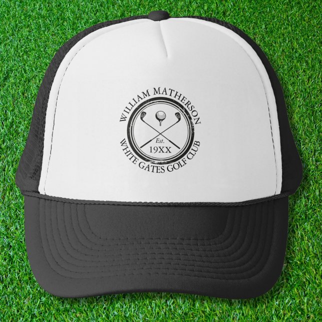 Personalised Golf Club Name Classic Trucker Hat