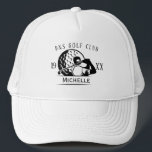 Personalised Golf Club Name Classic Trucker Hat<br><div class="desc">the perfect blend of comfort, function, and laid-back attitude. Featuring a breatheable mesh back, adjustable snap closure, and bold front design, this hat is made for everyday wear. Whether you're hitting the road, running errands, or hanging out outdoors, it adds the right touch of casual flair to any outfit. Great...</div>