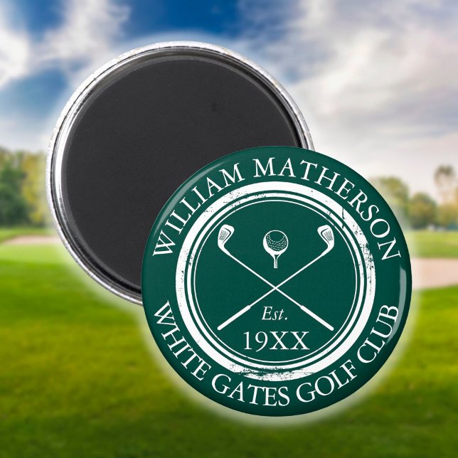 Personalised Golf Club Name Green Magnet (Creator Uploaded)
