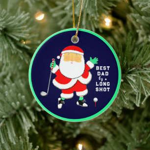 Personalised Golf Collectable Ceramic Tree Decoration