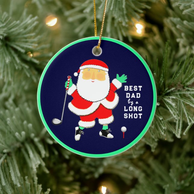 Personalised Golf Collectable Ceramic Tree Decoration (Tree)