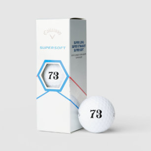 Personalised Golf - Custom Number Lucky Callaway Golf Balls