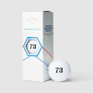 Personalised Golf - Custom Number Lucky Callaway  Golf Balls