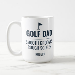 Personalised Golf Dad and Yacht Rock Gift for Men Coffee Mug