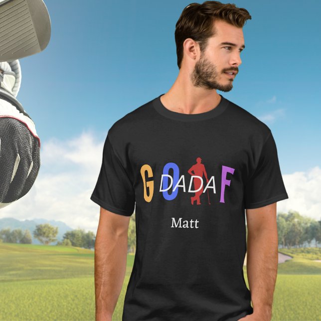 "Personalised Golf Dad Name T-Shirt (Creator Uploaded)