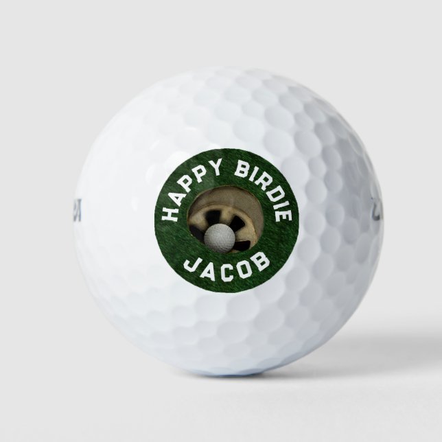 Personalised Golf Gift Collectable Golf Balls (Front)