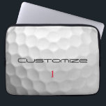 Personalised Golf Gift with Custom Name & Number Laptop Sleeve<br><div class="desc">Searching for the ultimate golfer's gift? FORE! Discover the perfect personalised gift for the dedicated golfer in your life—or a well-deserved treat for yourself. Whether you are celebrating a milestone or heading to the clubhouse, this is the quintessential golf lover gift for any occasion. This unique product features a sleek,...</div>