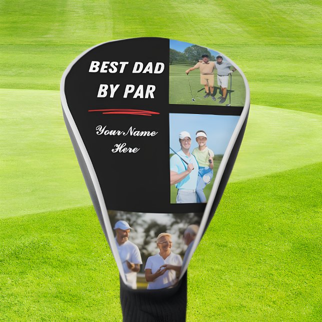 Personalised Golf Gifts For Dad Photo and Name Head Cover (Creator Uploaded)