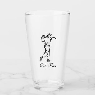 Personalised Golf Glass