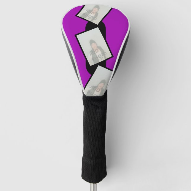 Personalised Golf Head Cover with Photos (Front)