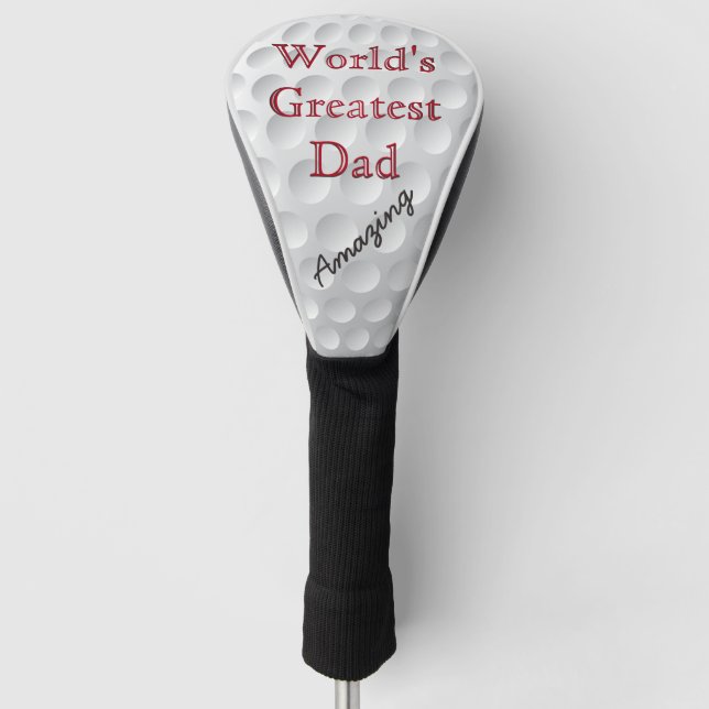 Personalised Golf Head Covers World's Greatest Dad (Front)