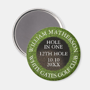 Personalised Golf Hole in One Award Magnet