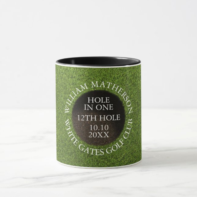 Personalised Golf Hole in One Award Mug (Center)
