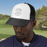 Personalised Golf Hole in One Classic Modern Trucker Hat<br><div class="desc">Personalise the name,  location hole number and date to create a great golf keepsake to celebrate that fantastic hole in one. Designed by Thisisnotme©</div>