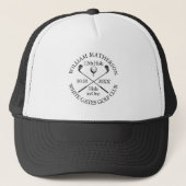 Personalised Golf Hole in One Classic Modern Trucker Hat (Front)