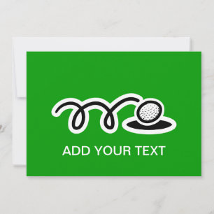 Personalised golf invitations