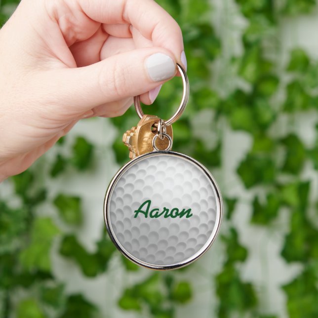 Personalised Golf Keyring Keychain Gift (Hand)