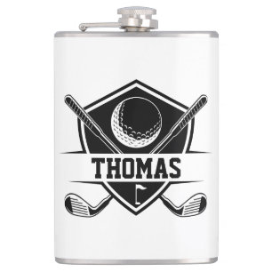 Personalised Golf Lover Hip Flask