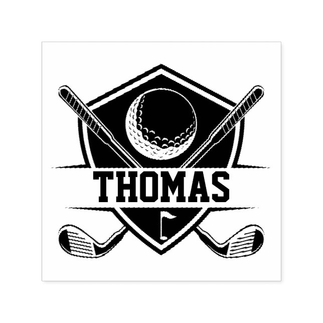Personalised Golf Lover Self-inking Stamp (Design)