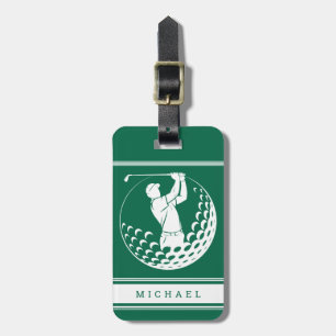 Personalised Golf Luggage Tag