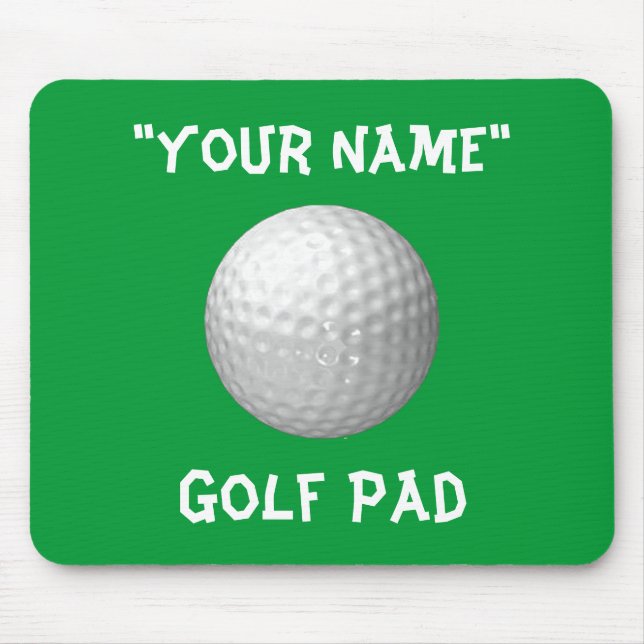 Personalised Golf Mouse Pad (Front)