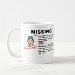 Personalised Golf Mug: Missing, Presumed Golfing Coffee Mug