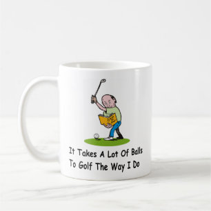 Personalised Golf Player Gift Coffee Mug