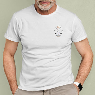 Personalised Golf Player Logo T-Shirt