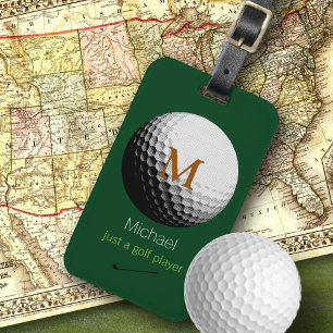 Personalised Golf Player Name Luggage Tag