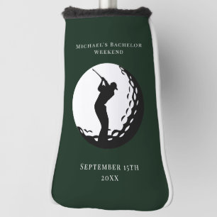 Personalised Golf Putter Cover Bachelor Weekend