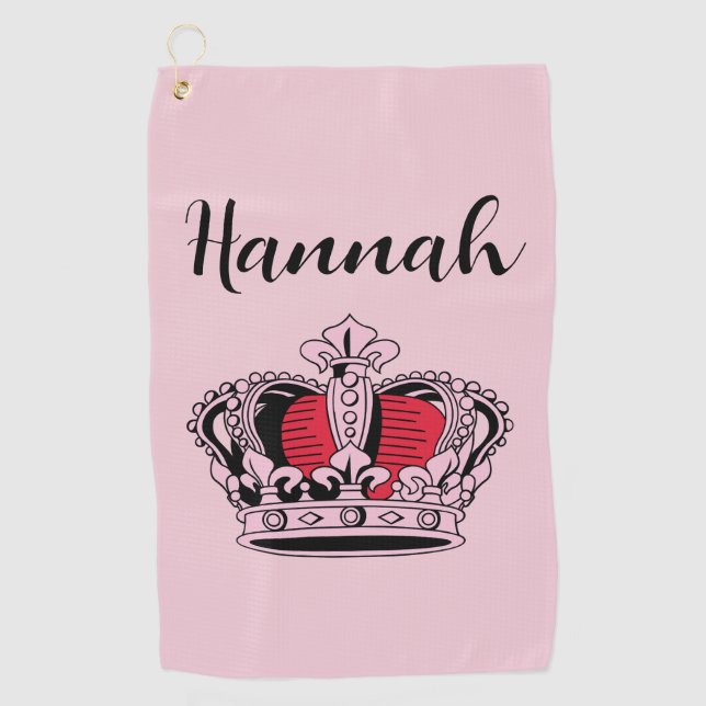 Personalised Golf Queen  Towel (Front)