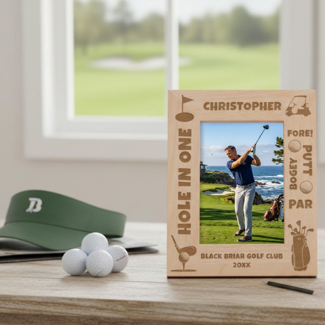 Personalised Golf Terms and Icons Etched Frames (Creator Uploaded)
