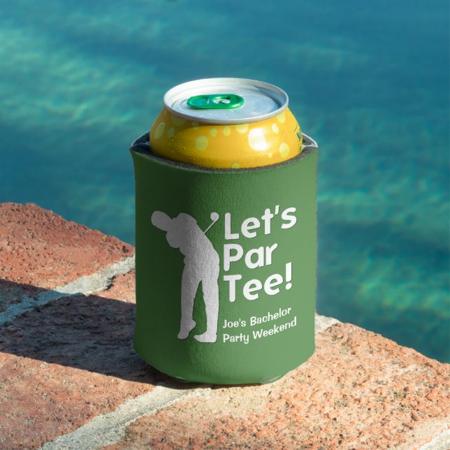 Personalised Golf Themed Can Cooler (In Situ Pool)