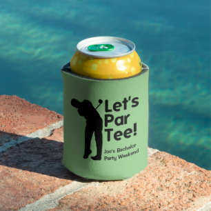 Personalised Golf Themed Can Cooler