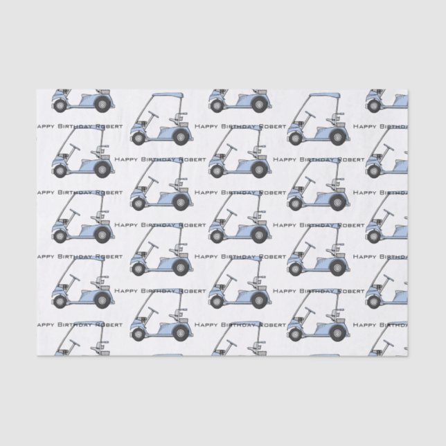 Personalised Golf Tissue Paper Sheets (Front)