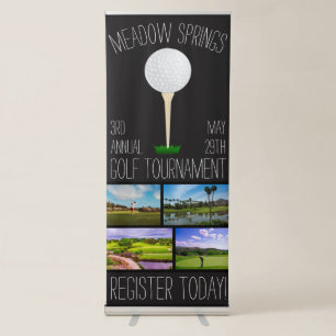 Personalised Golf Tournament Golf Course Banner Ad
