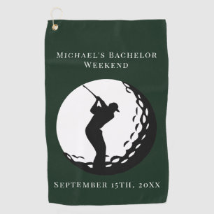 Personalised Golf Towel   Bachelor Golf Weekend