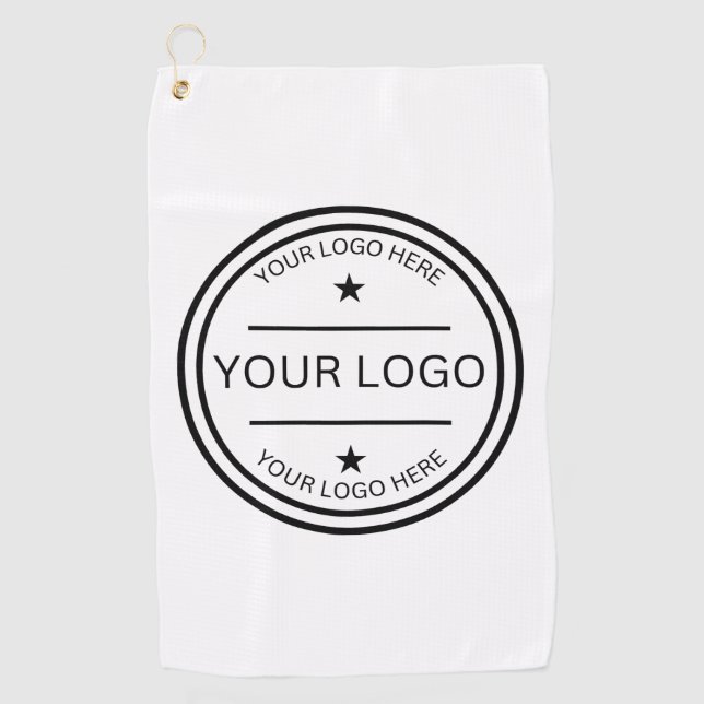Personalised Golf Your Logo Here Golf Towel (Front)