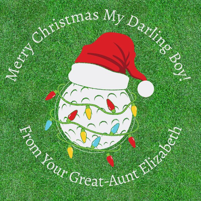 Personalised Golfball Christmas Wrapping Paper (Creator Uploaded)