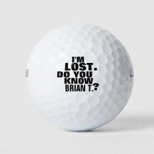Personalised Golfer Name Funny Lost Golf Balls