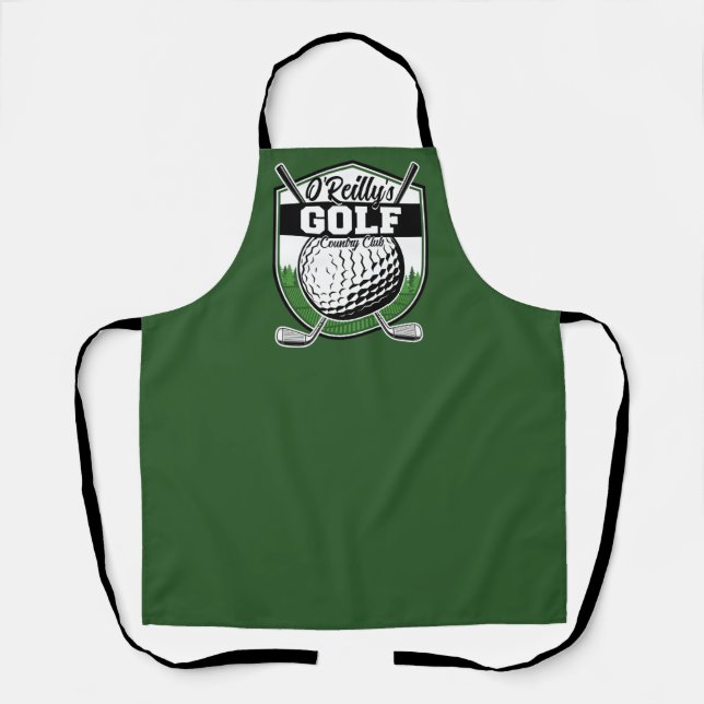 Personalised Golfer Player Pro Golf Country Club Apron (Front)