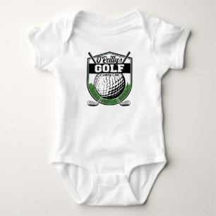 Personalised Golfer Player Pro Golf Country Club  Baby Bodysuit