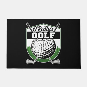 Personalised Golfer Player Pro Golf Country Club Doormat