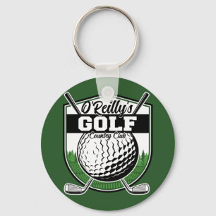 Personalised Golfer Player Pro Golf Country Club Key Ring