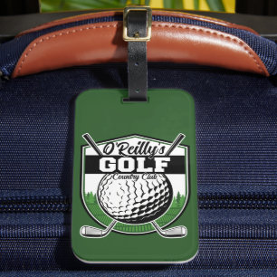 Personalised Golfer Player Pro Golf Country Club  Luggage Tag