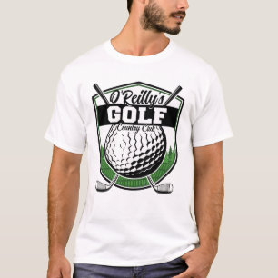 Personalised Golfer Player Pro Golf Country Club T-Shirt