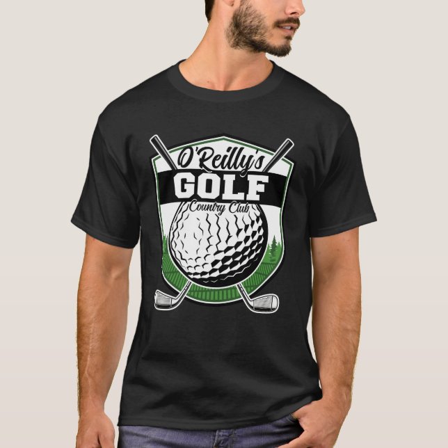 Personalised Golfer Player Pro Golf Country Club  T-Shirt (Front)