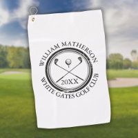 Personalised Golfer's Name Club Name And Date