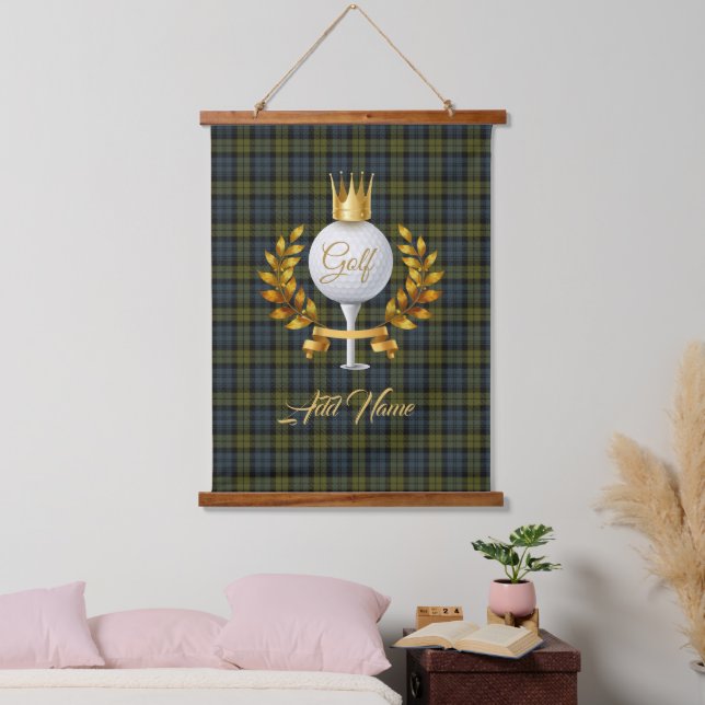 Personalised Golfer's Tapestry (Bedroom)