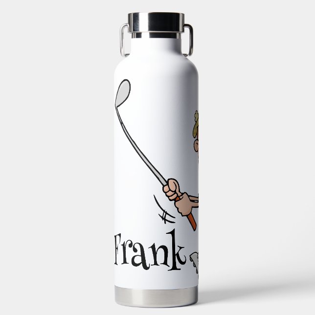 Personalised Golfers  Water Bottle (Front)